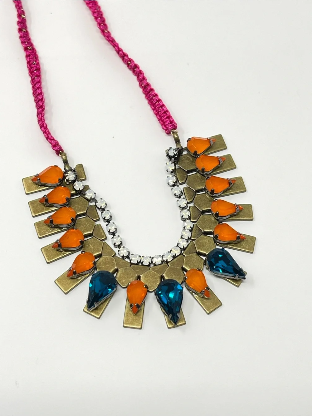 New Anthropologie Statement Bib Beaded Necklace